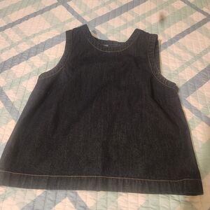 Abercrombie & Fitch Dark Blue Denim Tank Top